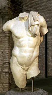 Torso Prints: Roman copy of a Greek statue of a male torso