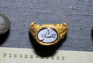 Roman Finger-Ring with Helios driving a four-horse chariot, c3rd century