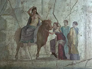 Semi Naked Prints: Roman fresco of Europa and the bull