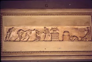 Roman Funeral rite or corpse being carried to Pyre, c3rd century Roman Funeral rite or corpse being carried to Pyre, c3rd century