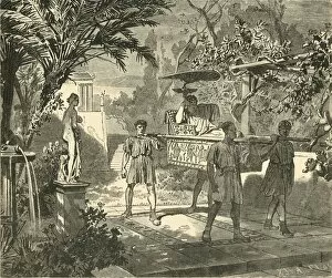 Roman Garden Scene, 1890. Creator: Unknown