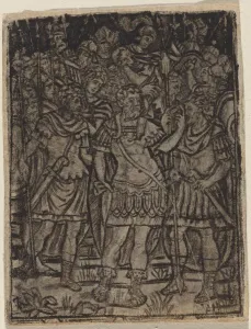 Legionary Prints: Roman General Addressing His Troops, c. 1510 / 1530. Creator: Unknown