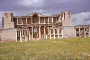 Gymnasium Prints: The Roman Gymnasium, Sardis, Early 3rd century, Turkey, 20th century. Artist: CM Dixon