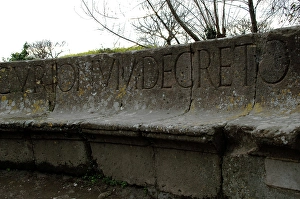 Roman inscription, Pompeii, Italy, 2009. Creator: LTL