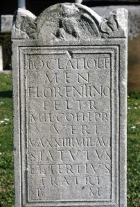 Tombstone Prints: Roman Inscription on Tombstone, c2nd-5th century