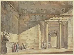 Classical Prints: Roman interior, c1756-1760. Creator: Georges Francois Blondel