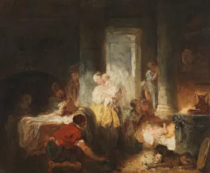 Fragonard Prints: Roman Interior, ca. 1760. Creator: Jean-Honore Fragonard