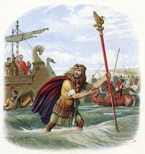 Julius Prints: Roman invasion of Britain, 1st century BC (1864)