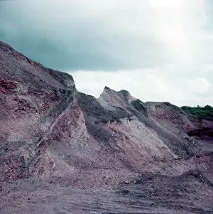 Mining Prints: Roman iron ore workings, Forest of Dean, c1955. Creator: Arthur Charles Kirby Ware
