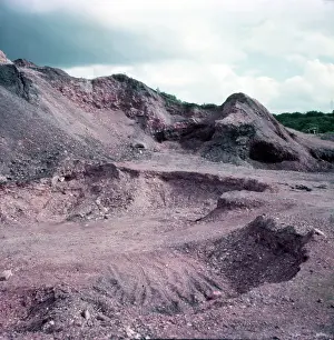 Mining Prints: Roman iron ore workings, Forest of Dean, c1955. Creator: Arthur Charles Kirby Ware