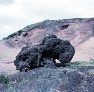Mining Prints: Roman iron ore workings, Forest of Dean, c1955. Creator: Arthur Charles Kirby Ware