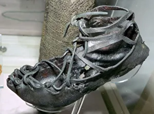 Roman leather sandal, which the Romans introduced to Britain Roman leather sandal, which the Romans introduced to Britain