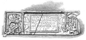 Tablet Prints: Roman legionary tablet found at Bridgeness, Linlithgowshire, 1868. Creator: Unknown