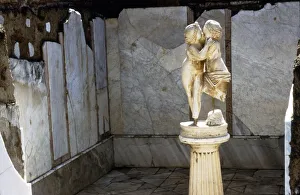 Roman marble sculpture of Cupid and Psyche, Ostia, Italy, c2nd century