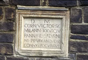 Victor Collection: Roman memorial to Cornelius Victor, c1st-2nd century