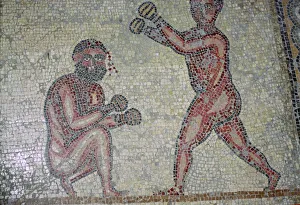 Carthage Prints: Roman mosaic of boxers