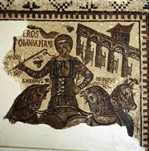 Charioteer Gallery: Roman Mosaic, Charioteer (Eros), c2nd-3rd century