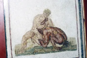 Roman Mosaic Wrestlers, c2nd-3rd century