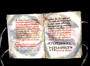 Episcopal Museum Prints: Roman Pontifical of Vic, manuscript on parchment made probably in the scriptorium