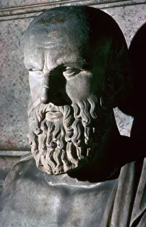 Roman portrait bust of the Greek dramatist Aeschylus, 6th century BC Roman portrait bust of the Greek dramatist Aeschylus, 6th century BC