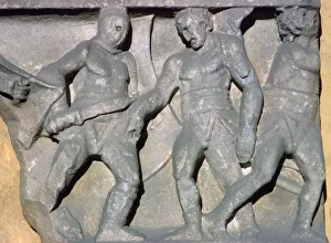Roman relief of gladiators, 3rd century