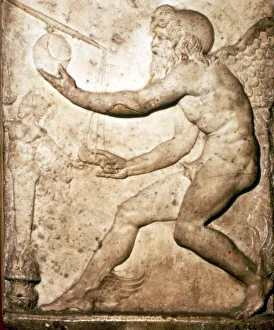 Relief Prints: Roman Relief of Saturn
