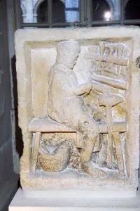 Repair Prints: Roman relief of a shoe-maker or repairer from Rheims, France, c1st-2nd century