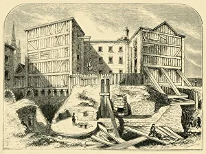 Billingsgate Wharf Gallery: Roman Remains Found in Billingsgate, (c1872). Creator: Unknown