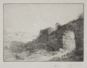 Alphonse Legros French Prints: Roman Ruins. Creator: Alphonse Legros (French, 1837-1911)