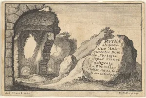 Wenceslaus And Xa0 Prints: Roman Ruins, second version of title-page, ca. 1650. Creator: Unknown
