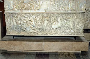 Roman sarcophagus with the legend of Selene and Endymion, 230-235 AD