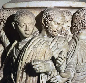 Roman sarcophagus, possibly of the Roman Emperor Gordian II, 3rd century BC