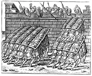 Roman soldiers attacking a fortress, 1605