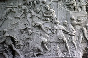 Roman soldiers working on construction, Trajans Column, Rome, c2nd century Roman soldiers working on construction, Trajans Column, Rome, c2nd century
