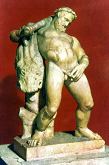 Heroism Collection: Roman statue of a drunken Hercules