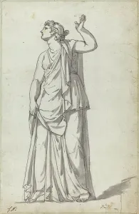 David L Prints: Roman Statue of a Muse (Anchyrrhoe). Creator: Jacques-Louis David