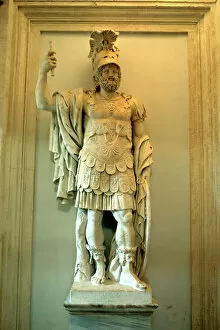 A Lorenzini Gallery: Roman statue, Temple of Mars Ultor, Rome. Artist: A Lorenzini