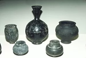 Rheims Gallery: Roman Terra nigra pottery and Barbatine work, Rheims, c1st century
