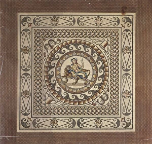 Basire Gallery: Roman tessellated pavement, discovered in Leadenhall Street, London, 1804. Artist