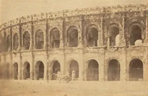 Languedoc Roussillon Prints: [Roman Theater at Nimes], 1867. Creator: Unknown