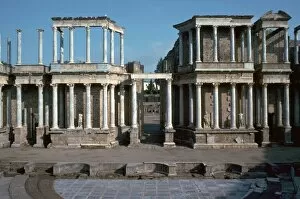 Badajoz Gallery: The Roman theatre in Merida, Spain, 1st century BC