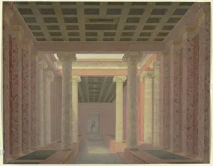 Classical Prints: Roman thermal baths, early 19th century