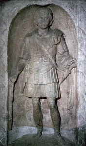 Staff Prints: The Roman tombstone of Marcus Favonius Facilis, 1st century BC