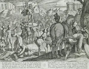 Batavian Prints: Two Roman Units Defeated, Publshed 1612. Creator: Antonio Tempesta