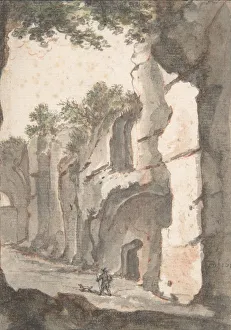 Bartholomeus Breenbergh Prints: Roman View, early 17th century. Creator: Bartholomeus Breenbergh