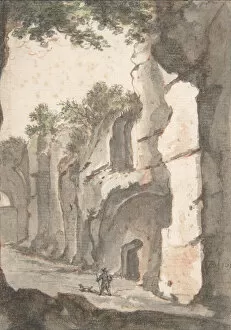 Steep Gallery: Roman View, early 17th century. Creator: Bartholomeus Breenbergh