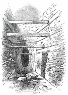 Bread Street Gallery: Roman Wall, Bread-Street-Hill, 1844. Creator: Unknown