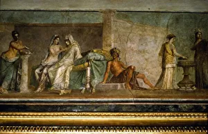 Wedding Prints: Roman wall painting of Aldobrandini Wedding from villa of the Esquiline, c1st century BC
