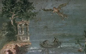 Roman wall-painting of Icarus