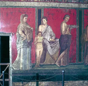 Bride Prints: Roman wallpainting from Villa of the Mysteries, Pompeii, Italy, 1st century